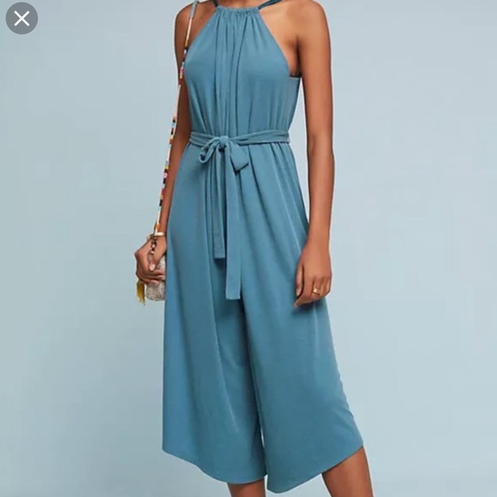 Anthropolgie Teal Jumpsuit